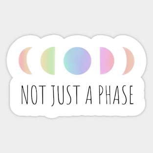 NOT JUST A PHASE - LGBTQ Sticker
